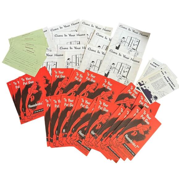 NRA VTG Shooting Safety Series Brochures Guns in Your Home Blooey Watch Dog READ - Picture 1 of 6